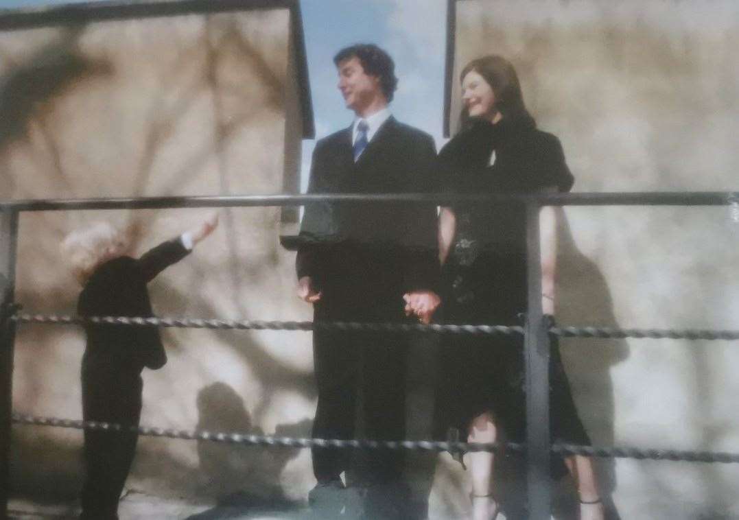 Melissa Todd with her late husband Adam, pictured on their wedding day