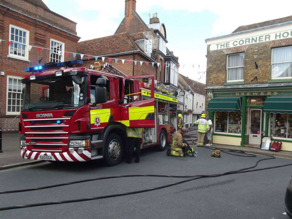 Firefighters attending King Fish Bar last week