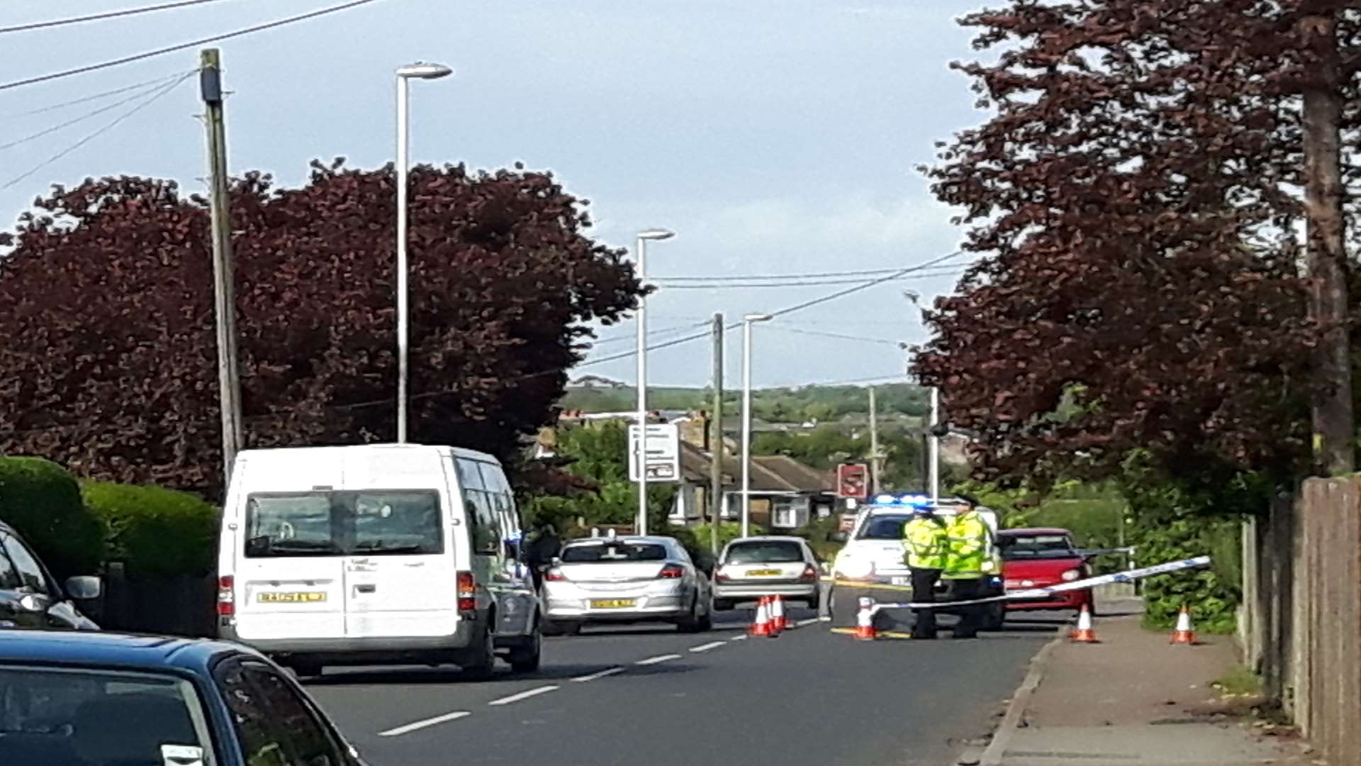 Traffic building up in Minster Road