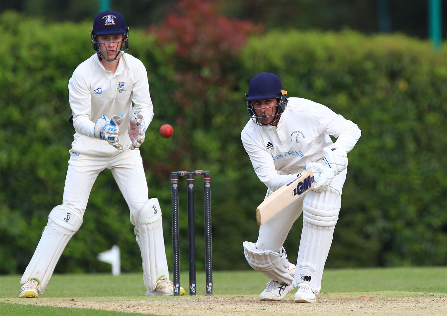 Australian St Lawrence & Highland Court overseas all-rounder Jason Sangha on his way to 97 in their two-wicket weekend win at Canterbury. Picture: Gary Restall