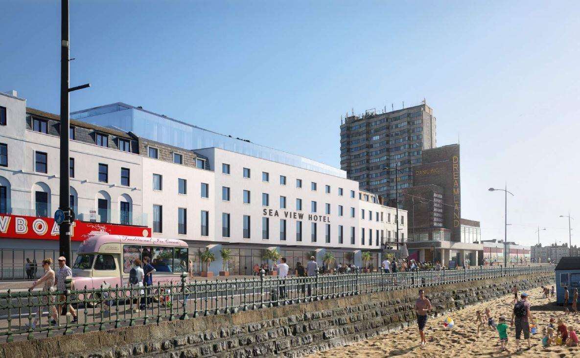 What the hotel could look like at Dreamland, Margate