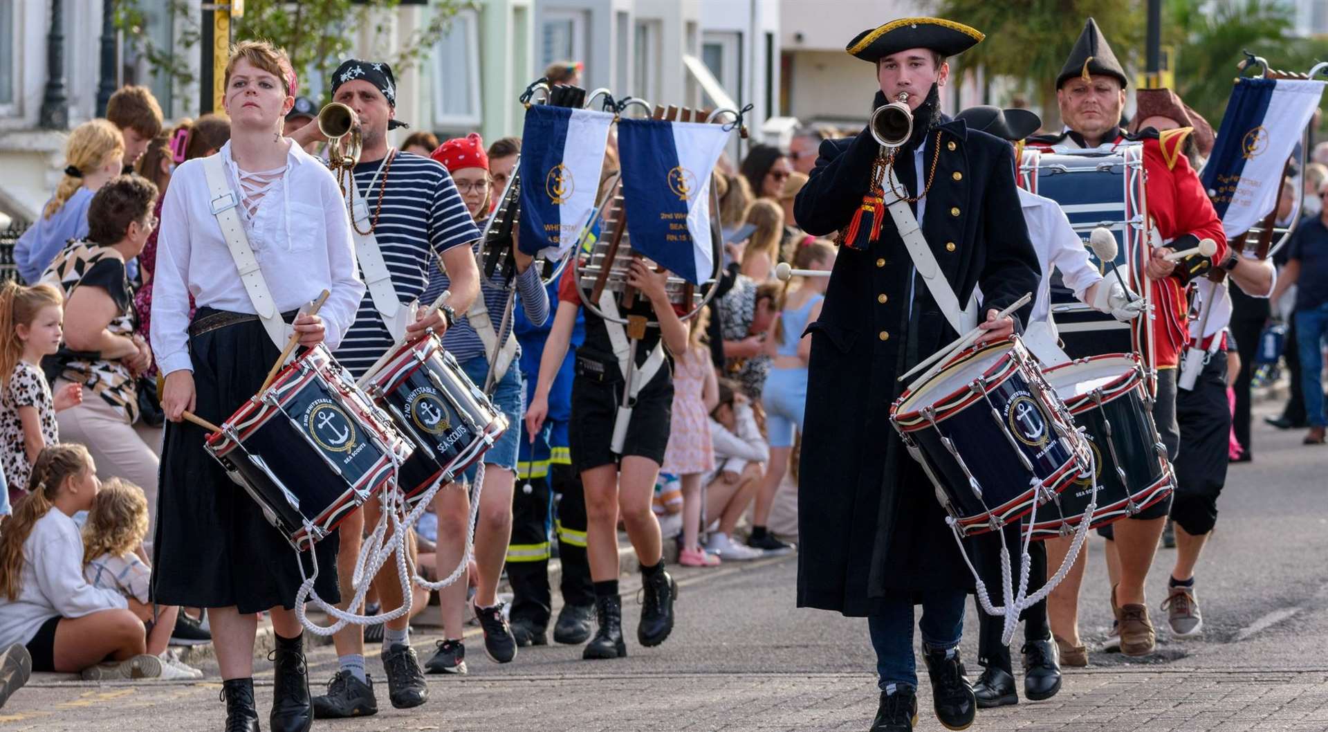 Music groups from the community often provide the soundtrack for the parades