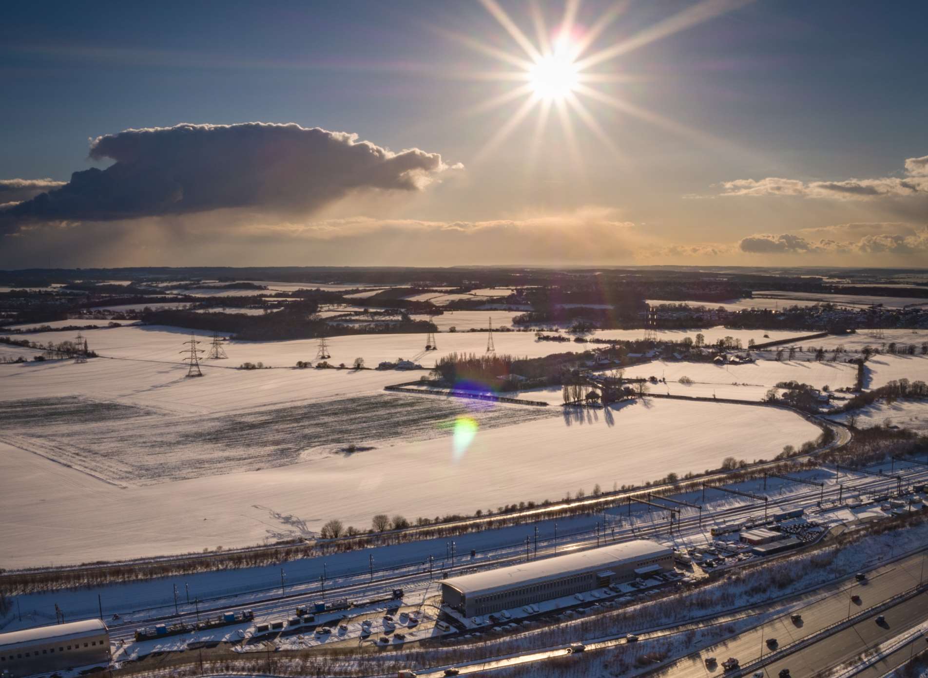 Valley Drive in the snow. Picture: Creative Sky