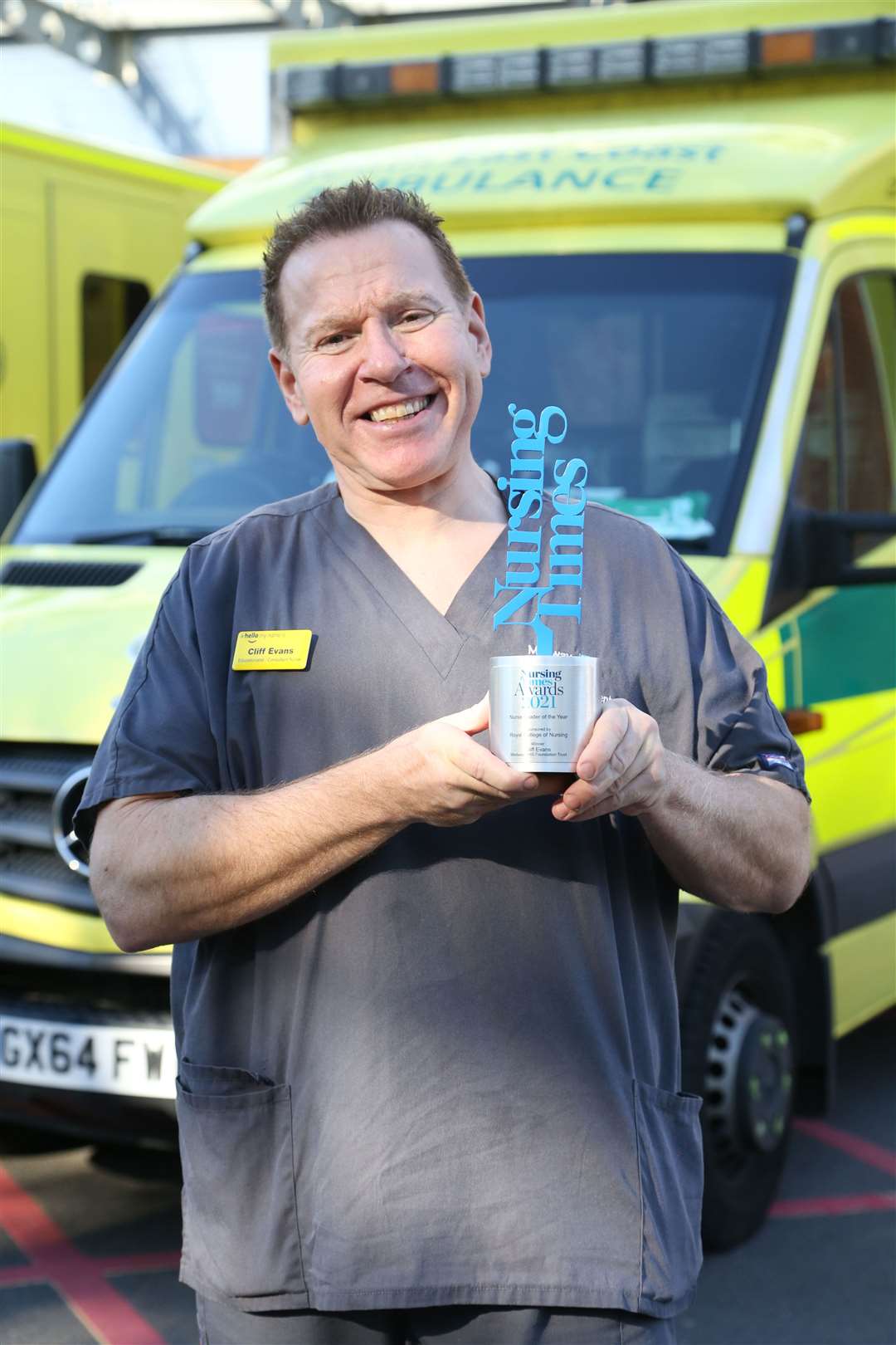 Consultant nurse and educationalist Cliff Evans crowned the winner of the ‘Nurse Leader of the Year’ category at this year’s Nursing Times Awards. Picture: Medway NHS Foundation Trust