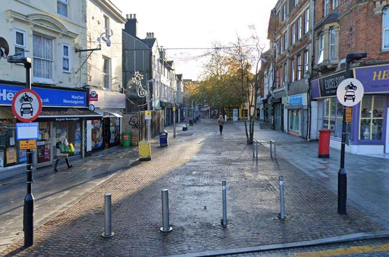 Two of the payphones would be in Guildhall Street. Picture: Google