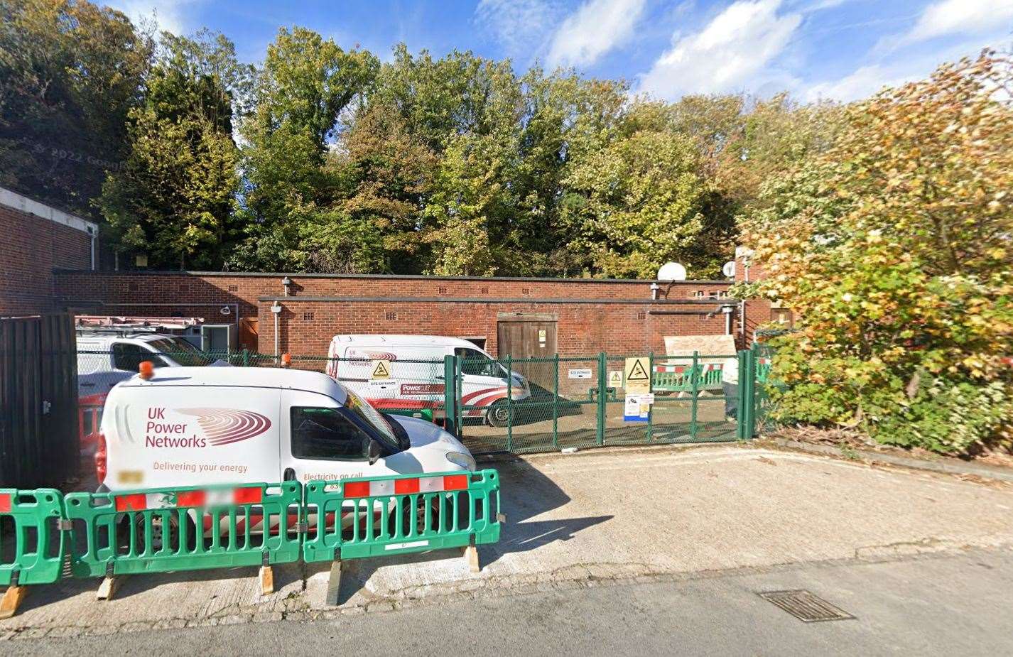 The substation in Boundary Road, Chatham. Picture: Google