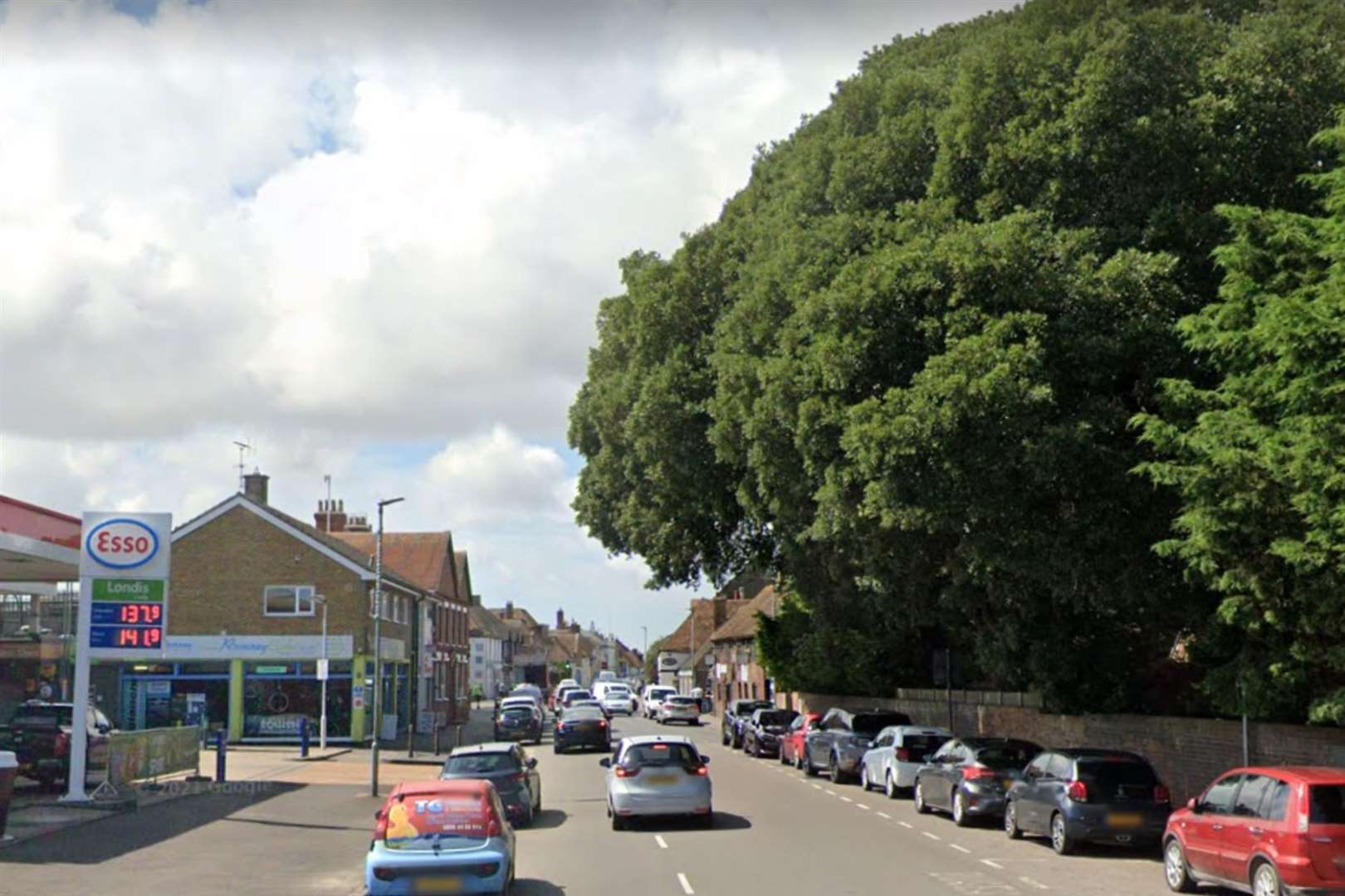 The crash happened in the High Street in New Romney. Picture: Google Maps