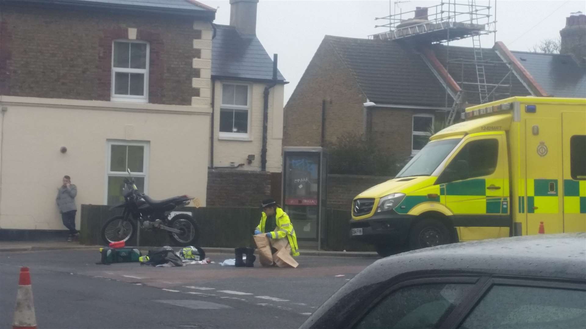 Injuries have been reported after a crash in Blenheim Road, Deal. Picture Malachi Sewell