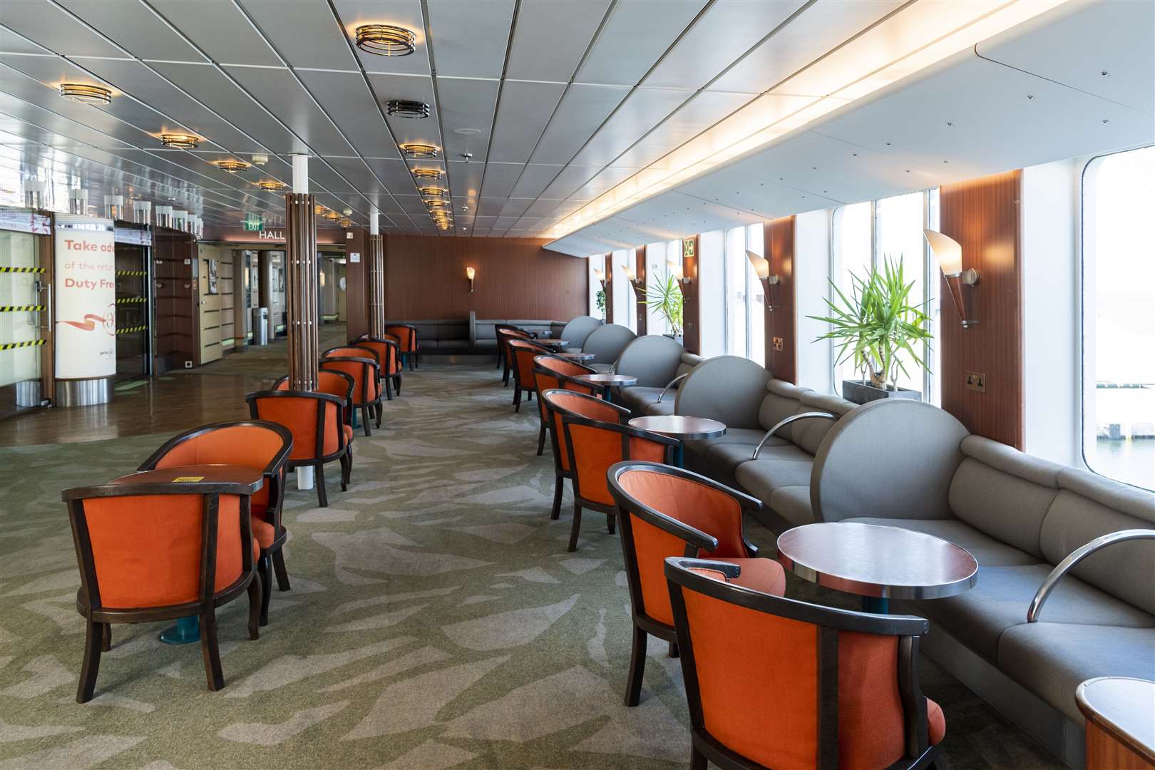 Seating on the Irish Ferries vessel