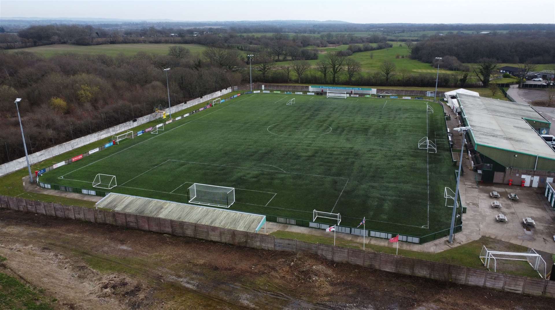 The land in the foreground of this aerial photo is to be developed. Picture: Barry Goodwin