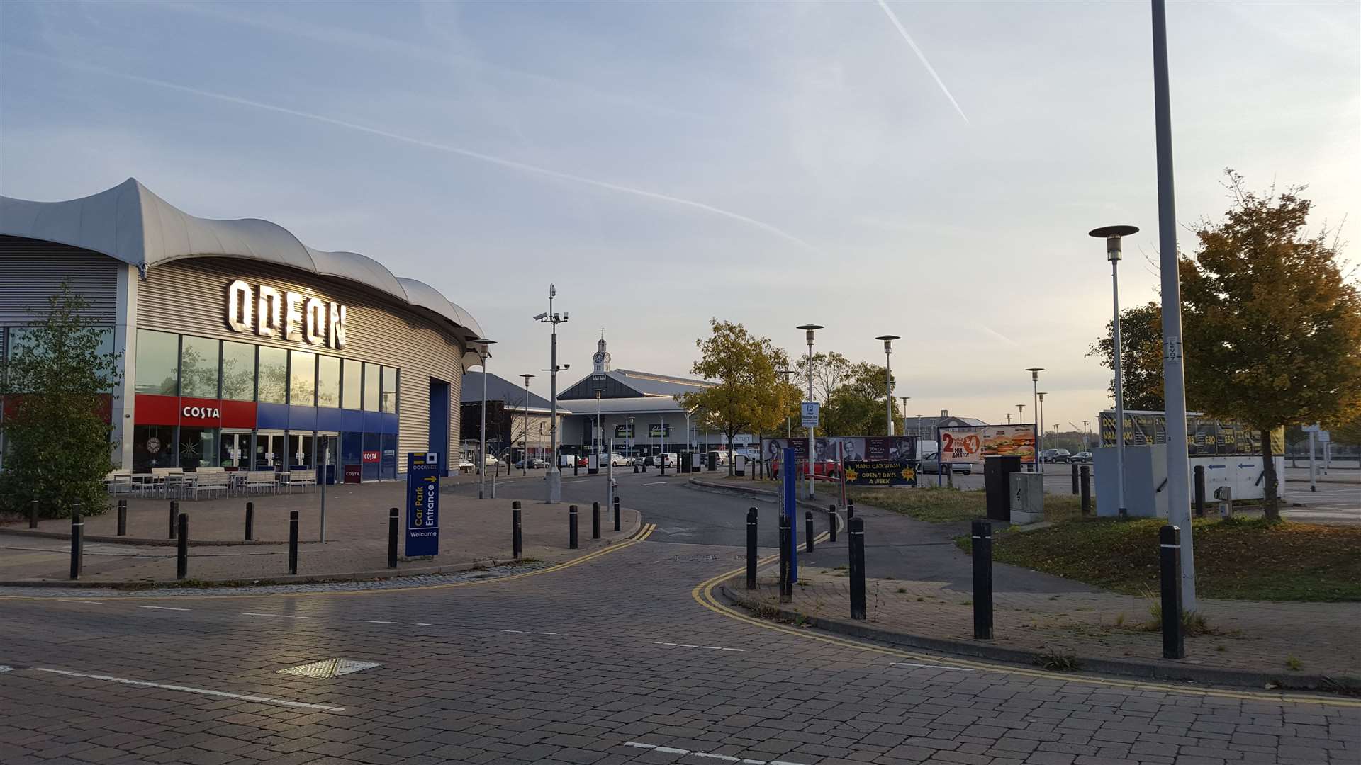 Firefighters were called to the Odeon at Chatham Maritime to rescue a girl