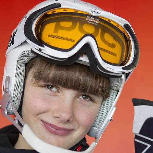 Millie Knight, a 15-year-old visually-impaired skier from Canterbury