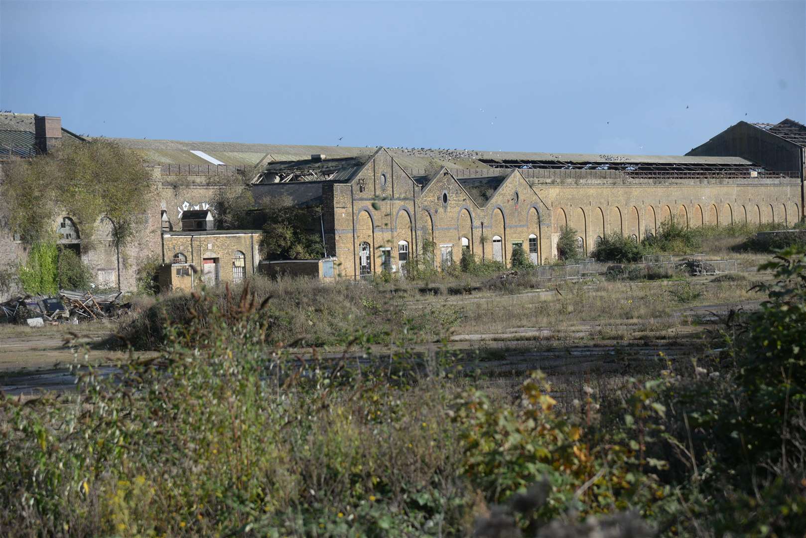 The former railway works in Newtown Road, Ashford. Picture: Chris Davey