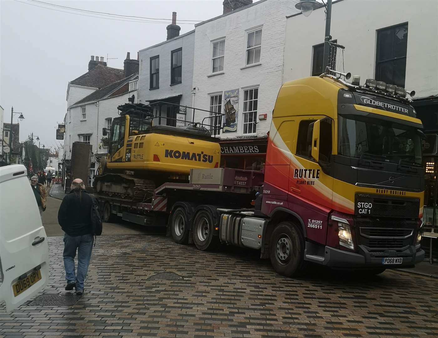 Police were called to the scene of the incident in Palace Street, Canterbury