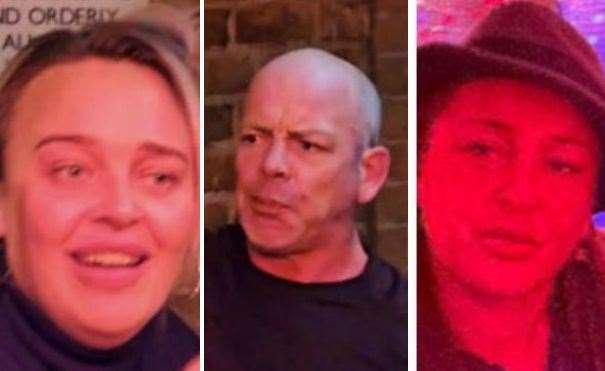 Police investigating an assault outside a nightclub in Queen Street have released images of three people who may be able to assist with enquiries. Picture: Kent Police