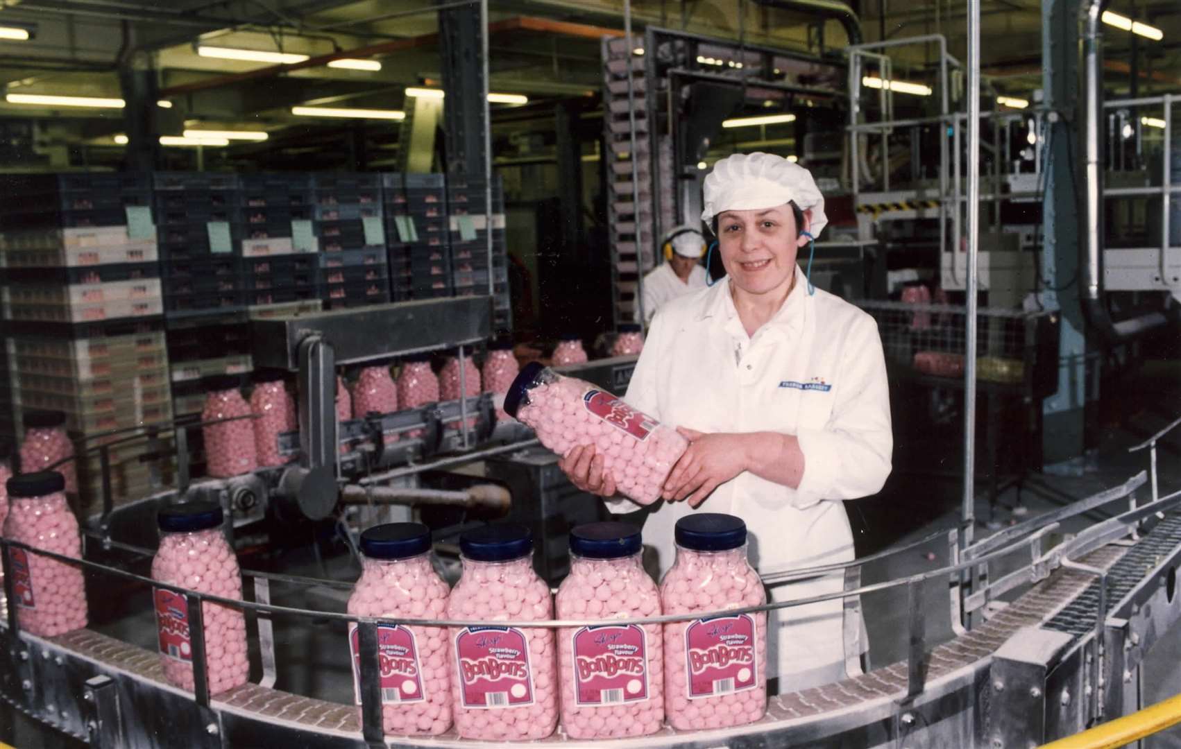 Inside the Trebor sweets factory in Maidstone in 1996