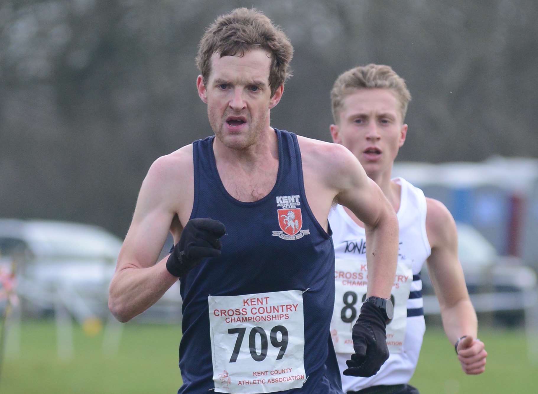 John Gilbert of Kent AC took the senior men's title Picture: Gary Browne