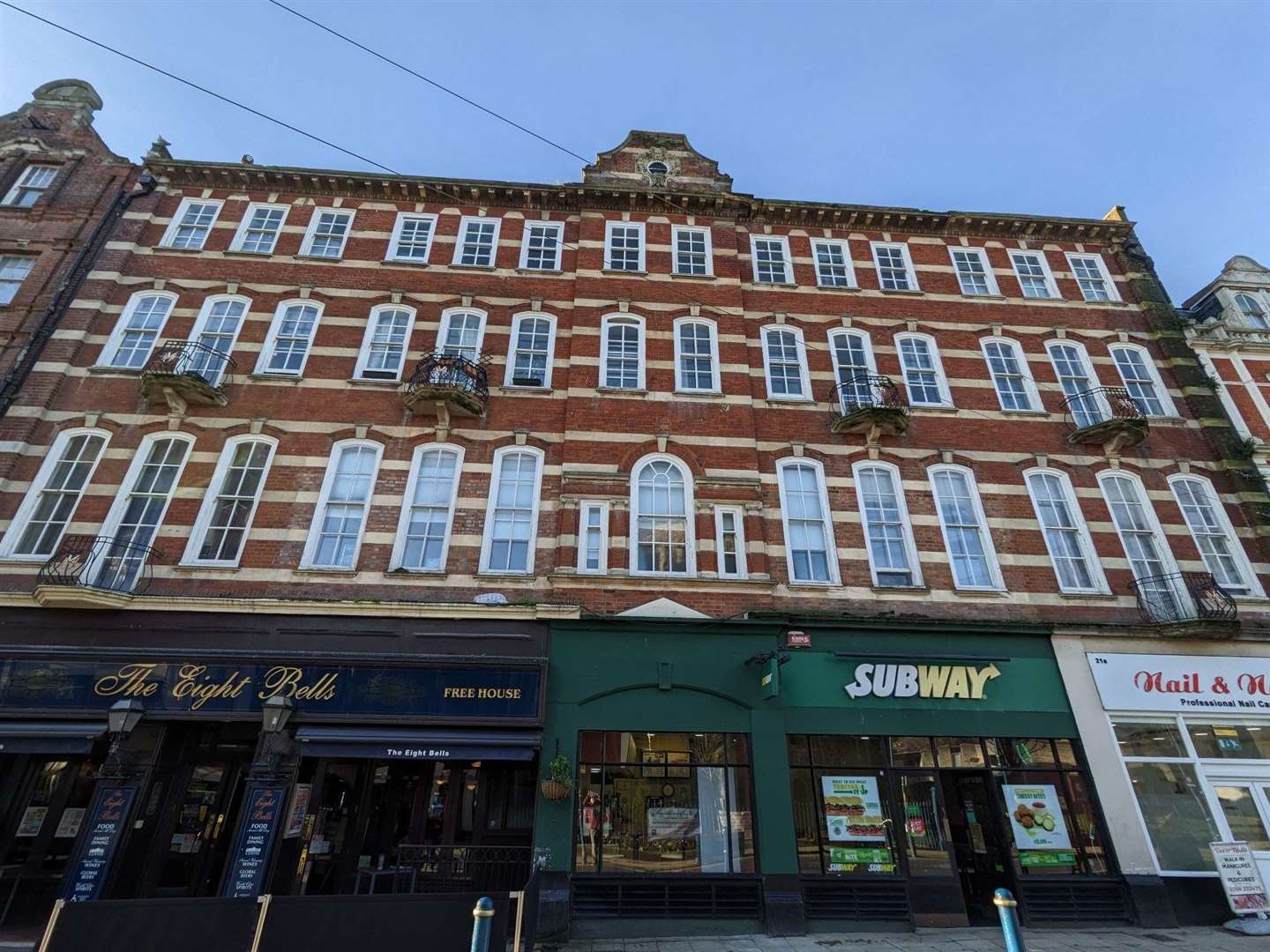 The Metropole flats in Dover town centre, located above the town's Wetherspoon, have been vandalised for the past three months. Picture: Steve Davies