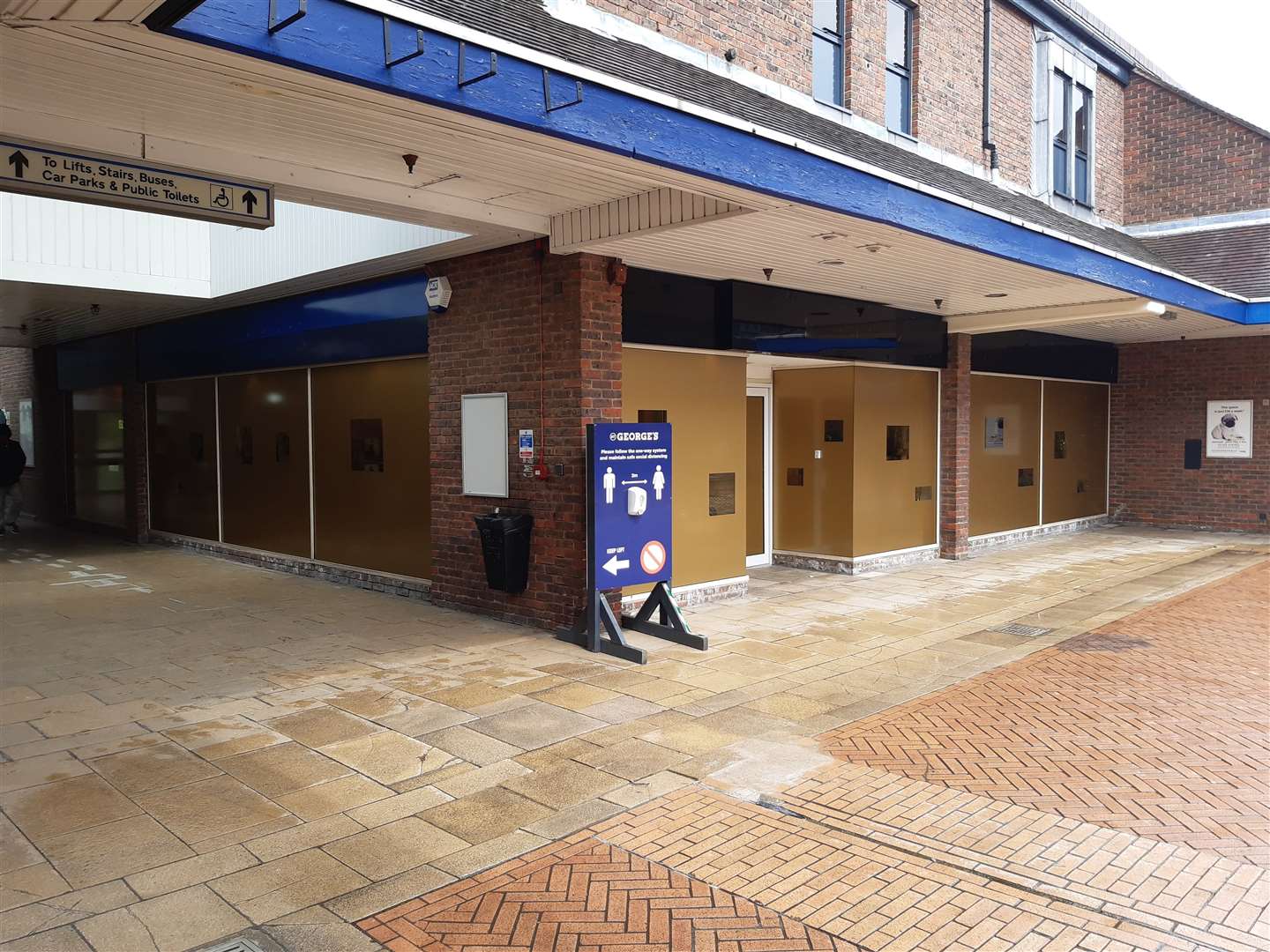 Shoppers can peak through the windows to view local resident's impressive collections of memorabilia