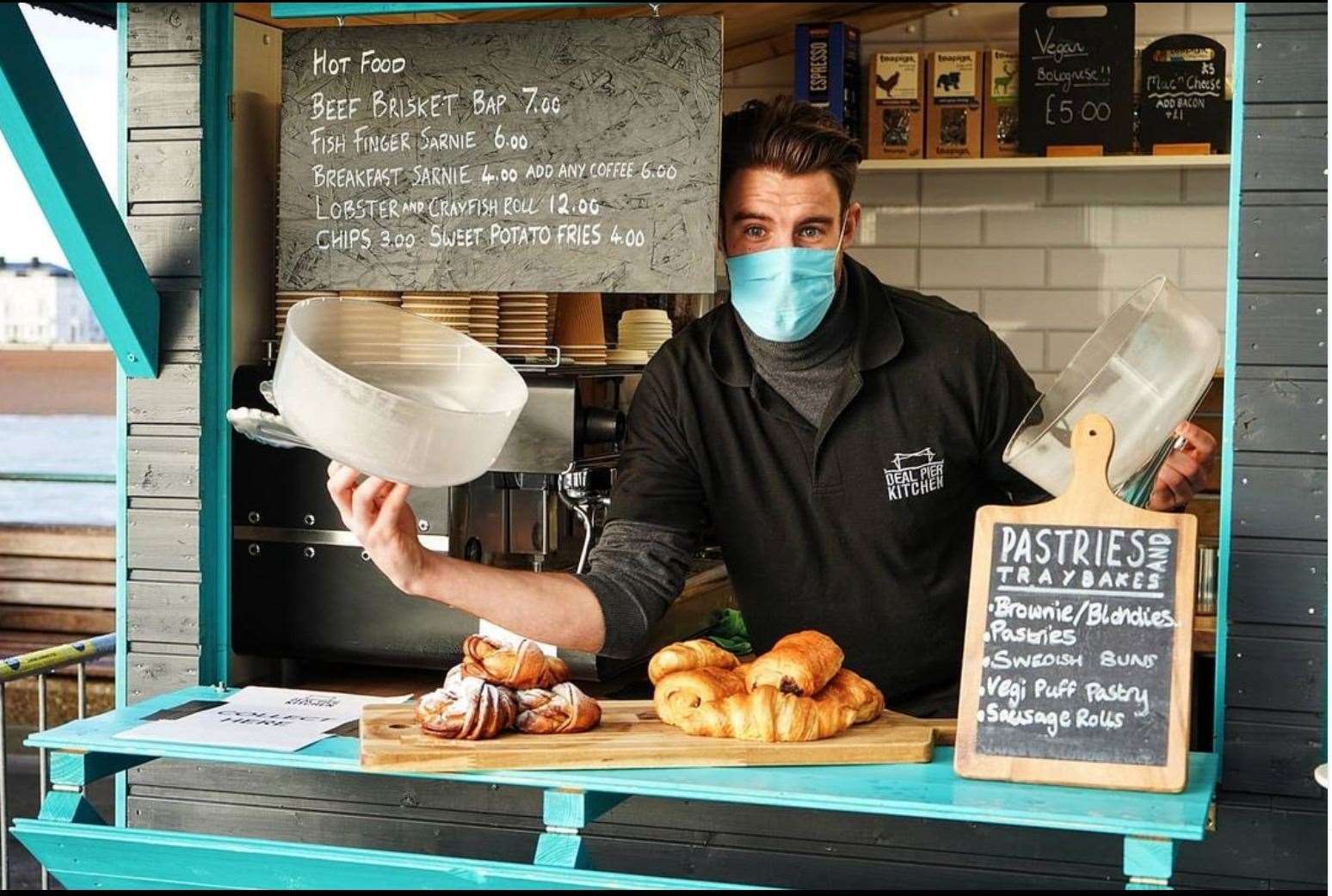 Joshua Schofield at Deal Pier Kitchen. Picture: Joshua Schofield