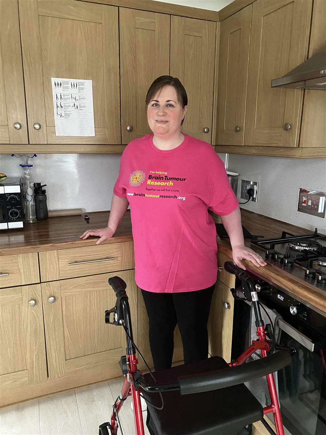 Denise on day one of her half marathon challenge