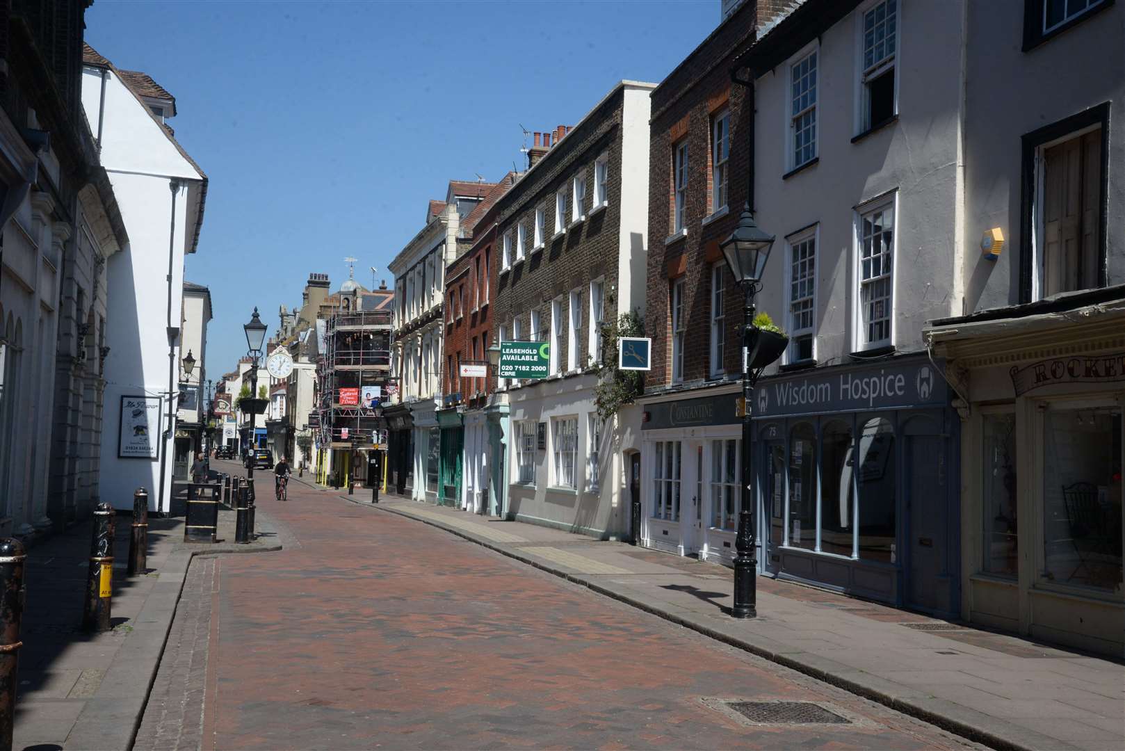 Officers were called to Rochester High Street after reports a man was being abusive to staff at a chemist