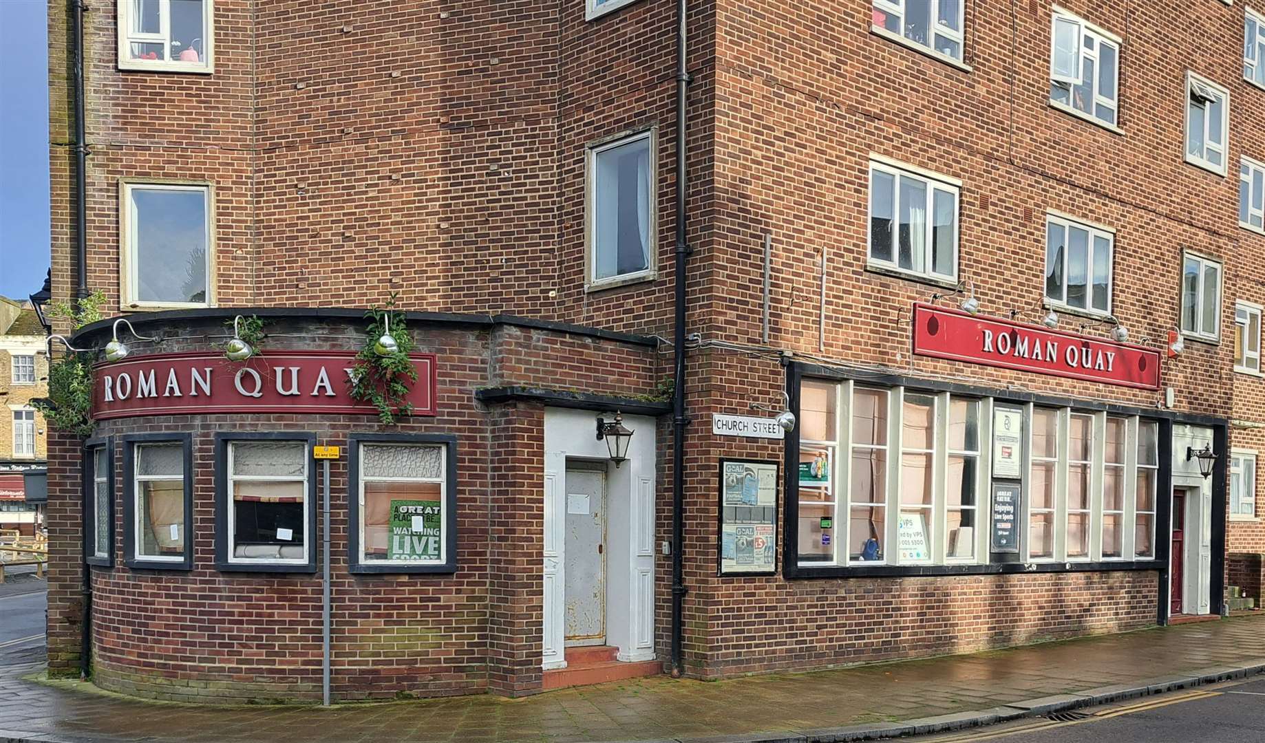 The Roman Quay, in Stembrook, Dover, closed in 2020