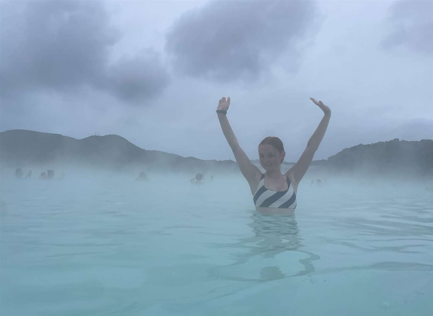 The blue Blue Lagoon in Reykjavik was simply magical