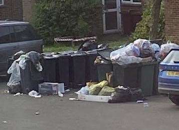 Brian and Carol Fitzmaurice say their grey and green bins have been missed from their property in Woodbrook, Charing, and they will not pay the new garden waste fee