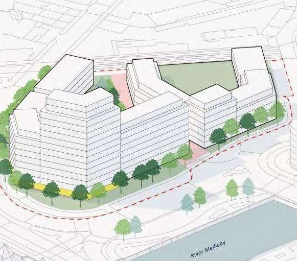 The 15-storey tower block could replace Broadway shopping centre in Maidstone