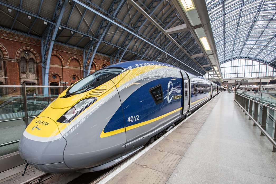 A Eurostar train. Stock Image.