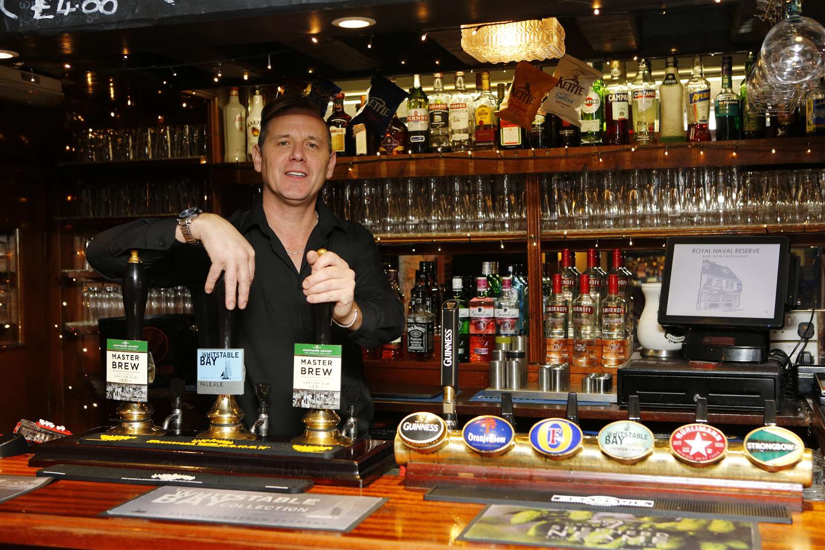 Pictured is Christian Diamant, pub is being refurbished..The Royal Naval Reserve, 28-30 High St, Whitstable, CT5 1BQ.Picture: Andy Jones. (6468078)