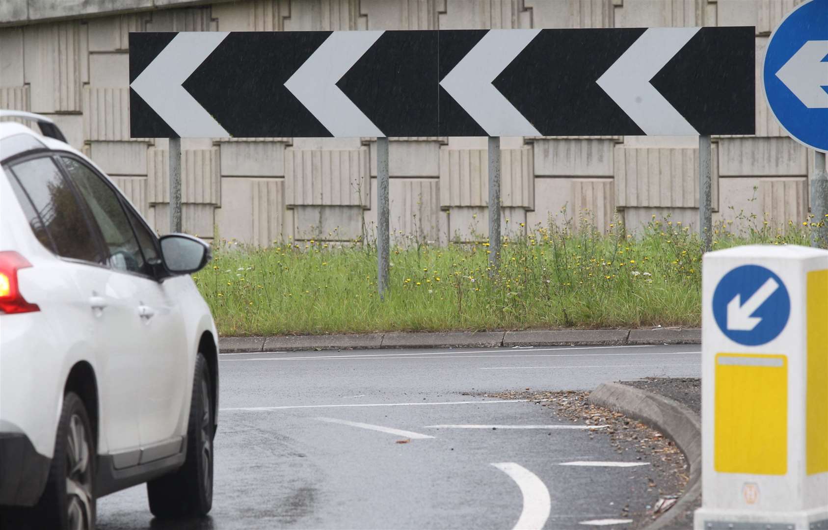 There have been numerous accidents reported on the busy roundabout