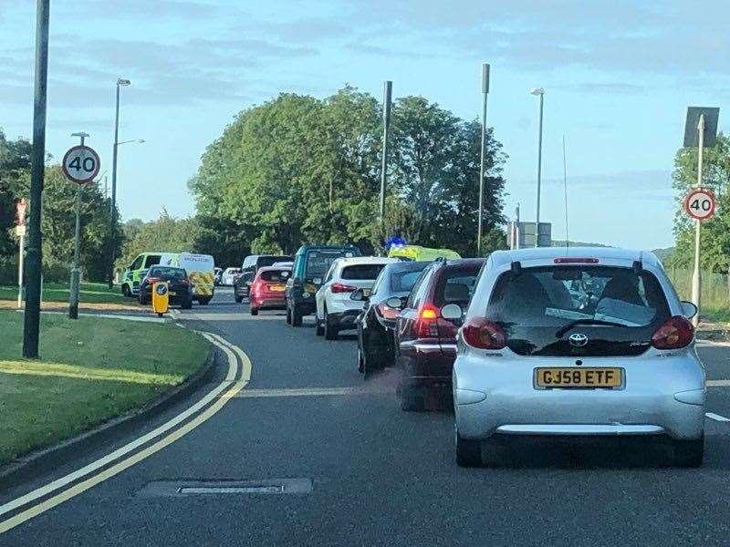 Traffic on Maidstone Road, Chatham (15473495)