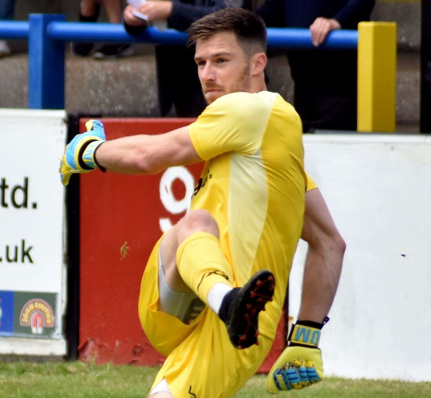 Keeper Mitch Walker clears his lines for Dover. Picture: Randolph File