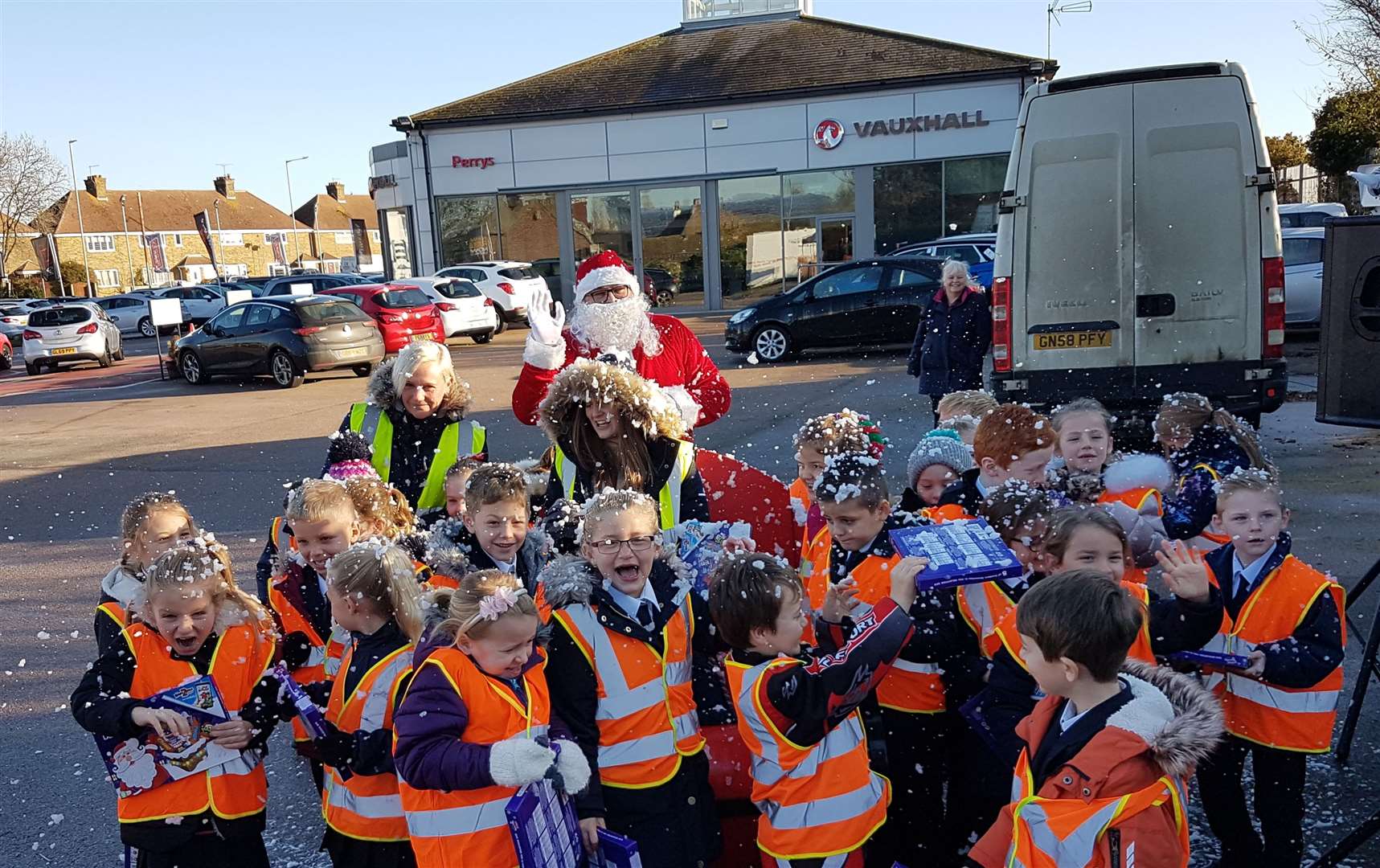 These children from St. George's school in Broadstairs have really got into the spirit of Christmas.