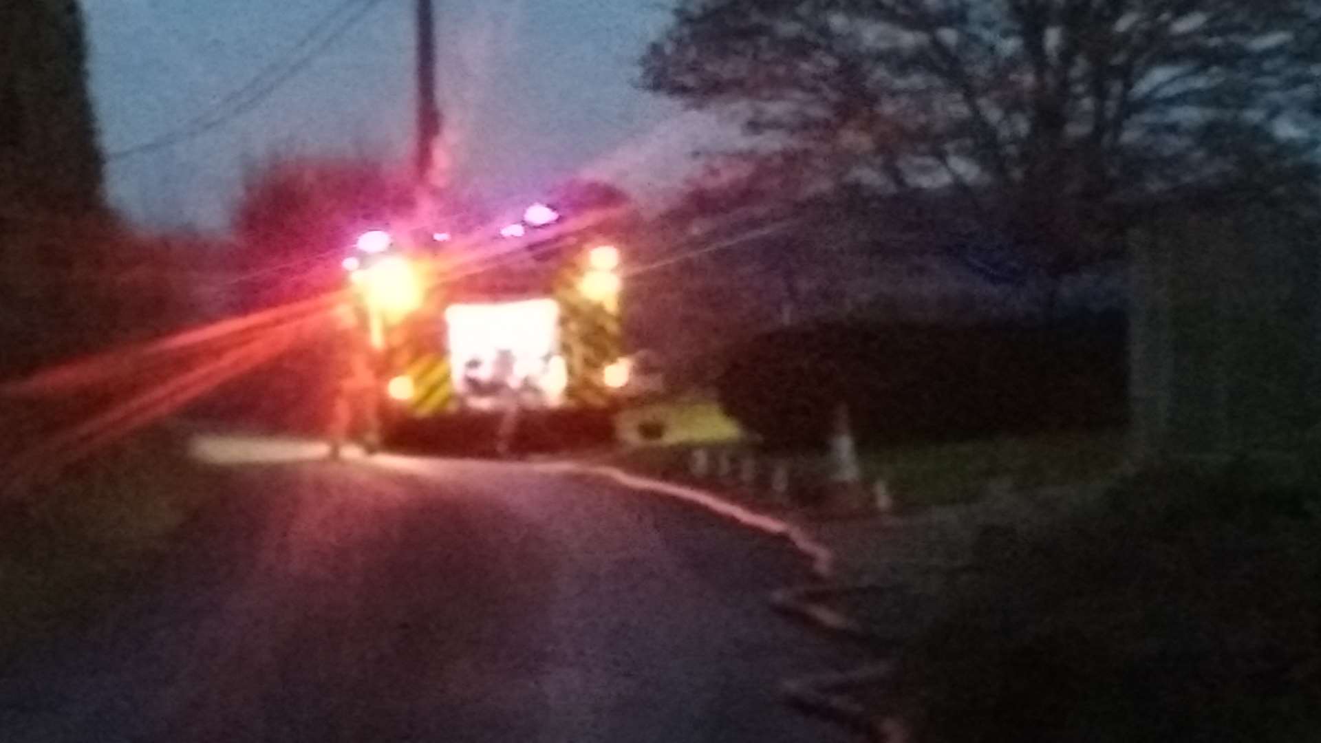 Fire crews in Provender Lane, Norton.