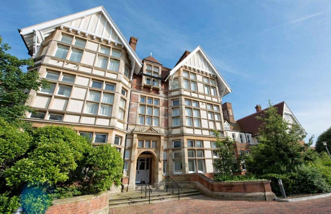 The Yarrow Hotel next to Broadstairs College as it looks today