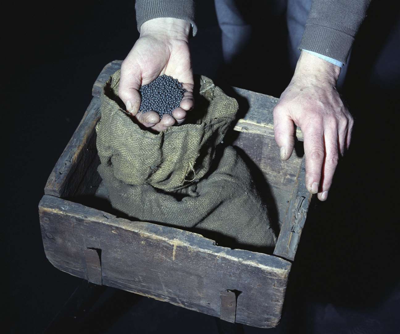 The lead shot used by thieves to replace gold stolen from a South Eastern Railway boat train on its journey between London and Folkestone. Picture: Science Museum Group Collection