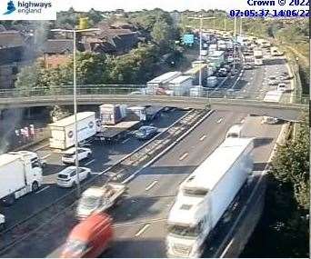 M25 delays