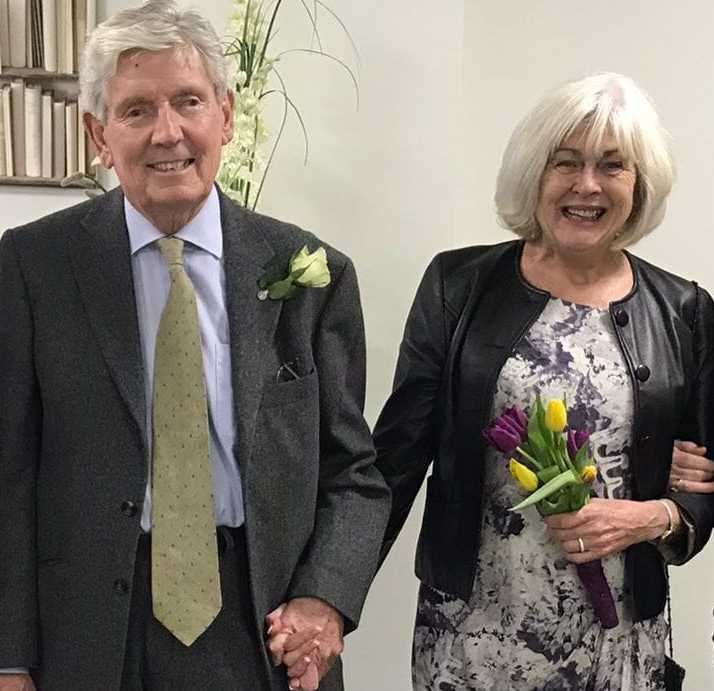 Bob and Jean Kelly on their wedding day in February