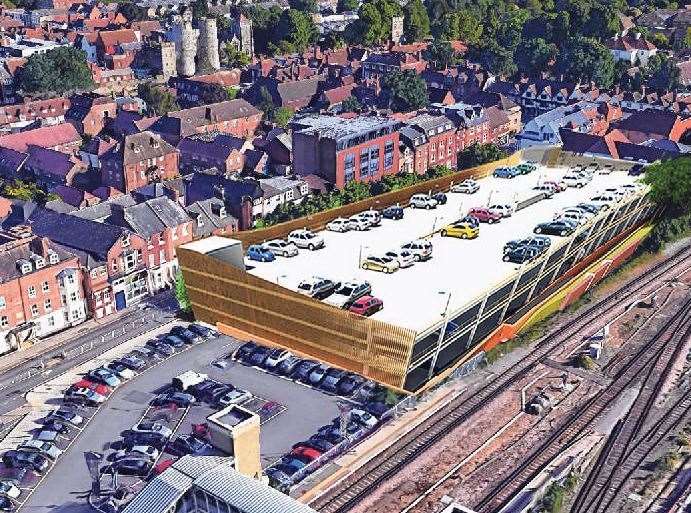 the proposed multi-storey car park in Station Road West, Canterbury (12067587)