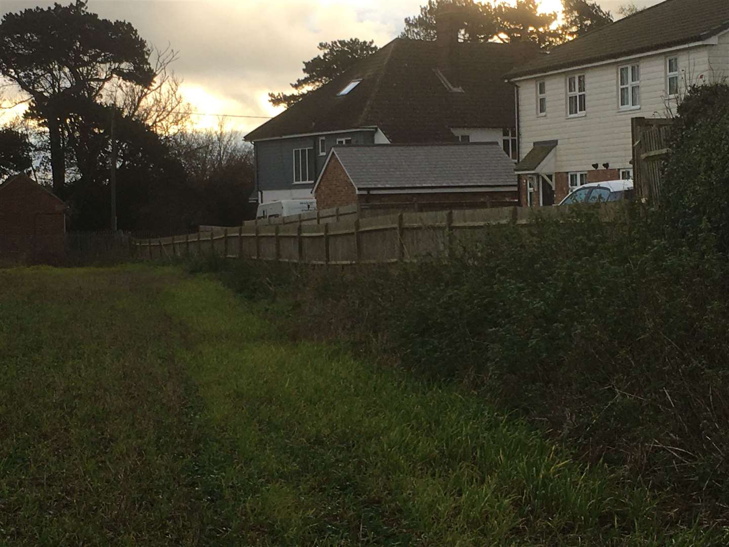 The new inland customs clearance site is very close to homes at Dover Road, and St Martin's Road Guston