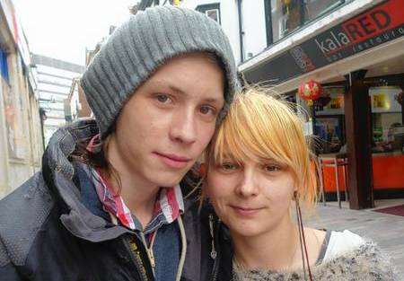 Jamie Rawlings and Roxey Acott are squatting in the old Maidstone library in St Faith’s Street.