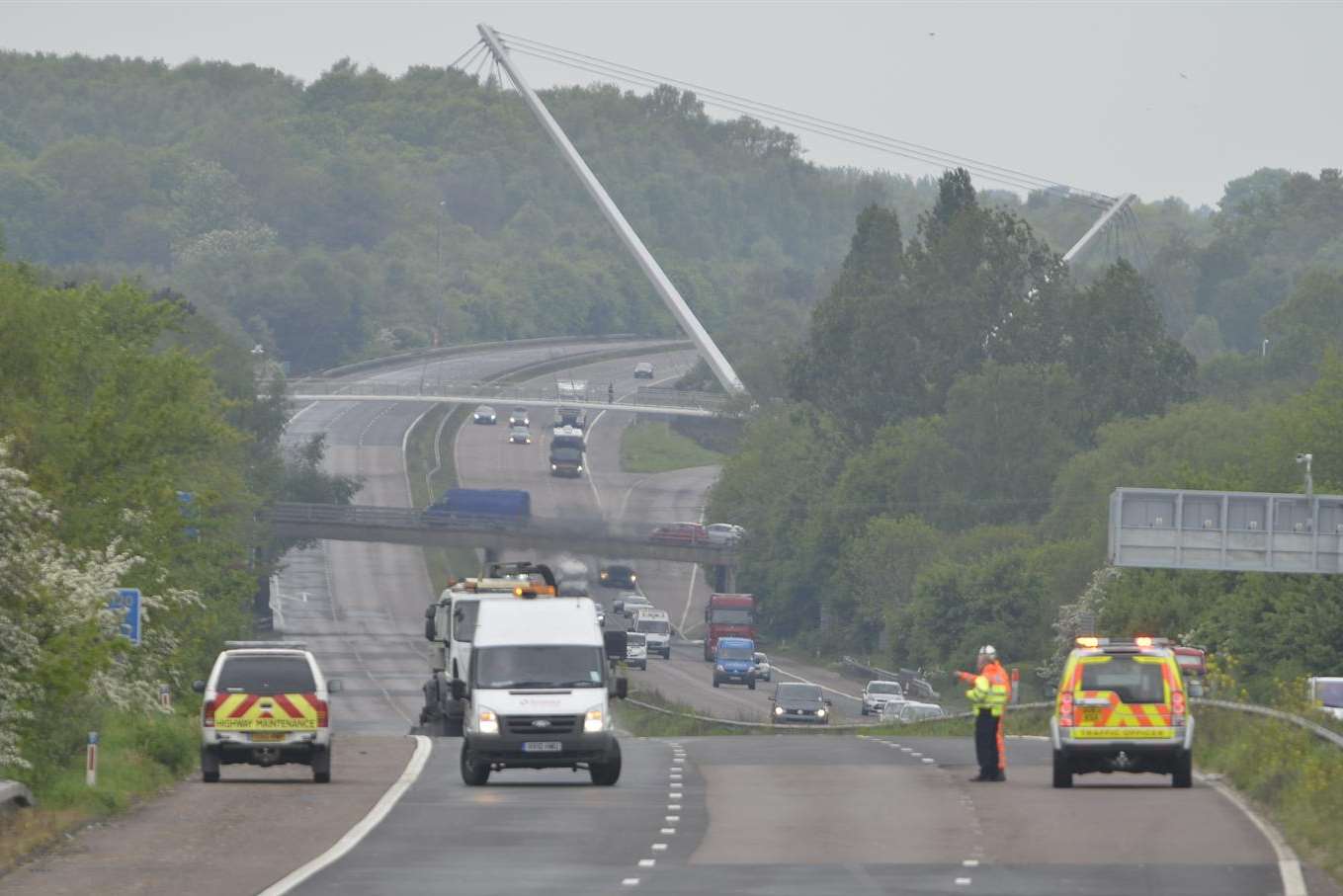 Nigel Stepney was hit by a lorry on the M20 near Ashford