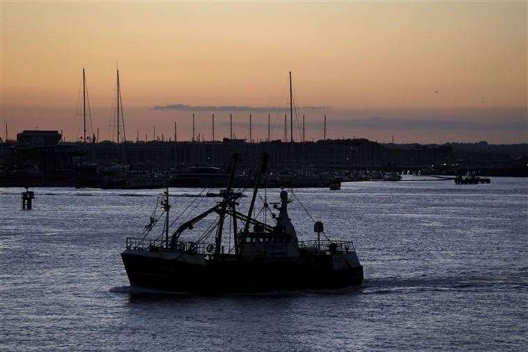 It comes amid a worsening row with France over post-Brexit fishing rights. Picture: Steve Parsons/PA