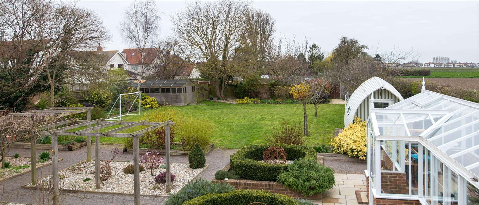 A Victorian orangery is a winter home for nectarine trees