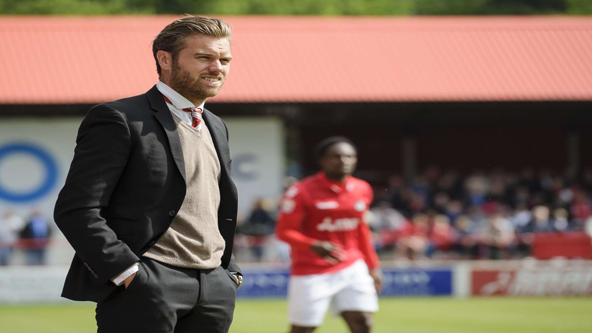 Ebbsfleet manager Daryl McMahon Picture: Andy Payton