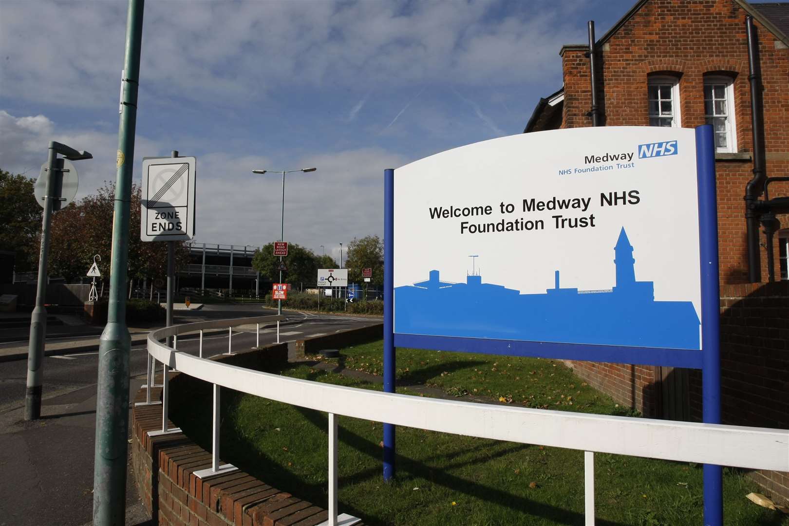 Police are upping patrols at Medway Maritime Hospital in Gillingham. Picture: Peter Still