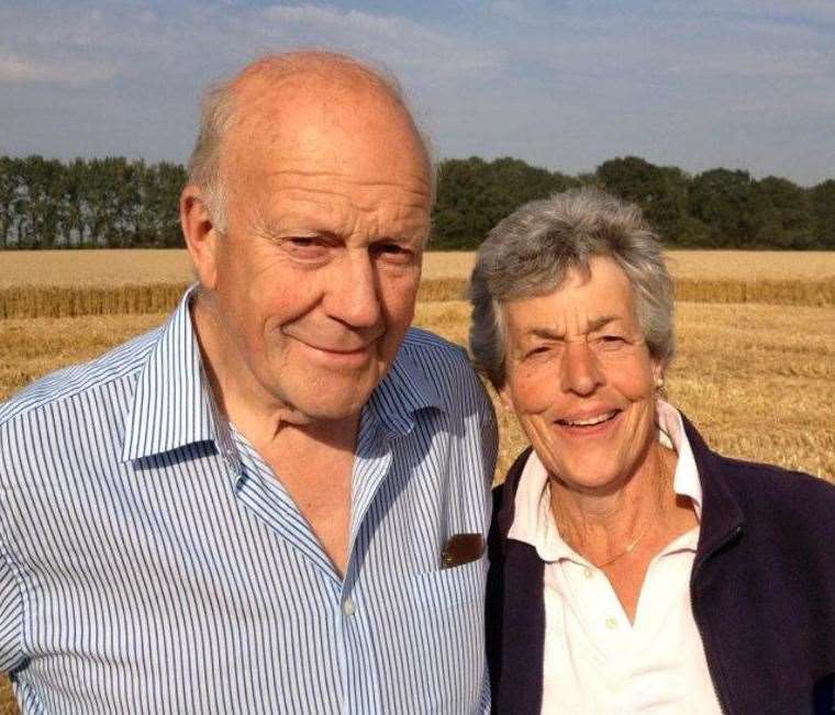 David and Anne Spencer died after their car toppled and landed upside down in a stream at their farm in Littlebourne, near Canterbury